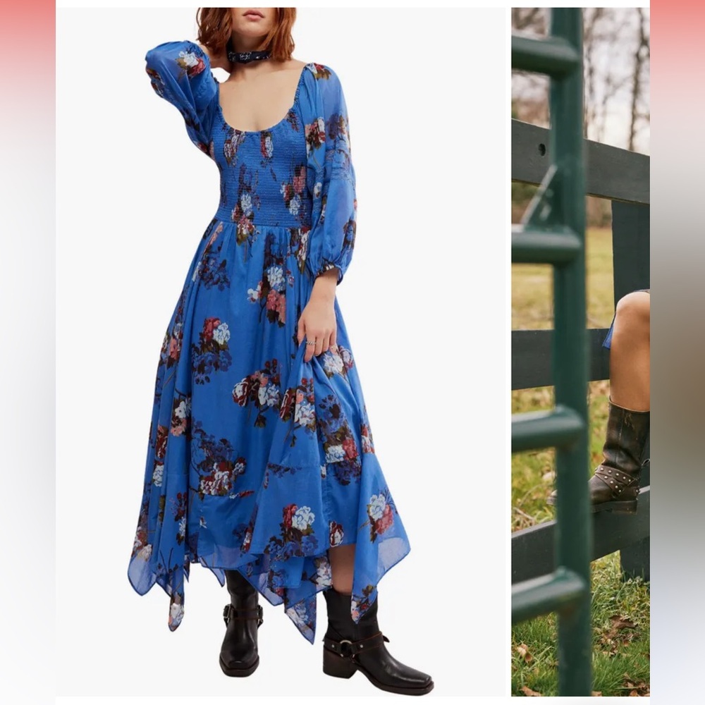 NWT FREE PEOPLE Morning Glory Maxi Dress - Picture 10 of 13
